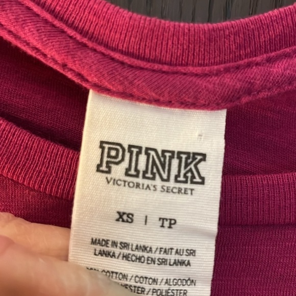 Pink long sleeved raspberry colored top. Size XS. - Picture 2 of 8